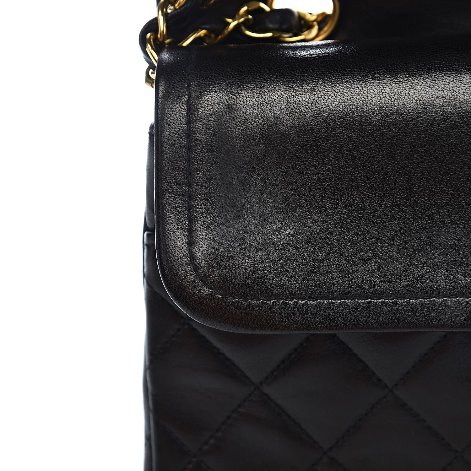 Chanel Lambskin Quilted Medium Double Flap Black 11 of 16