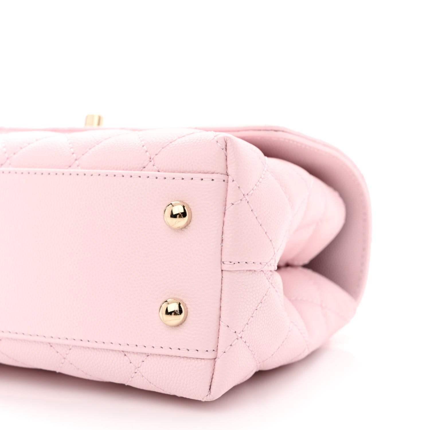 Chanel Caviar Quilted Mini Coco Handle Flap Light Pink 10 of 11