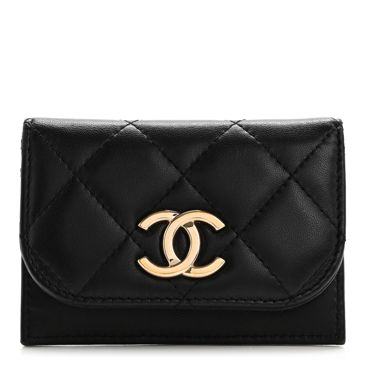 Chanel Lambskin Quilted Flap Waist Bag Insert Black 1 of 7