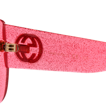Gucci Acetate Square Frame Glitter GG0141S Sunglasses Pink 5 of 8