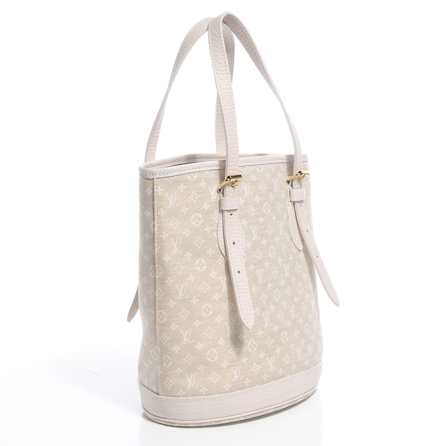 Mini Lin Monogram Bucket Bag Dune