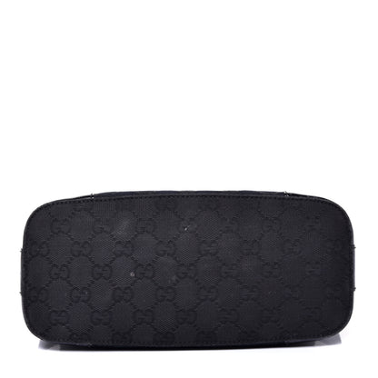 Gucci Canvas Patent Monogram Shoulder Bag Black 10 of 13