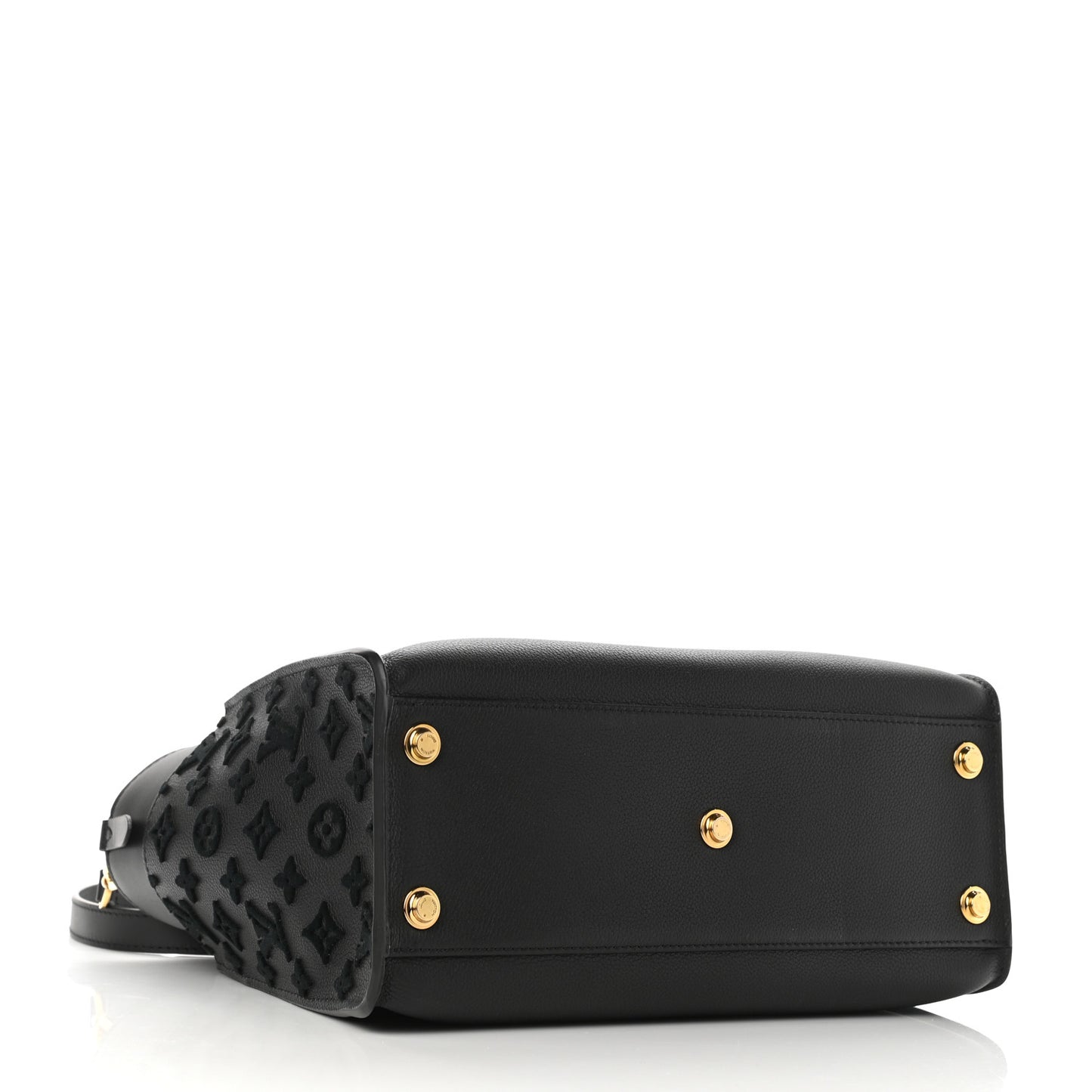 Calfskin Monogram Tufting On My Side Black