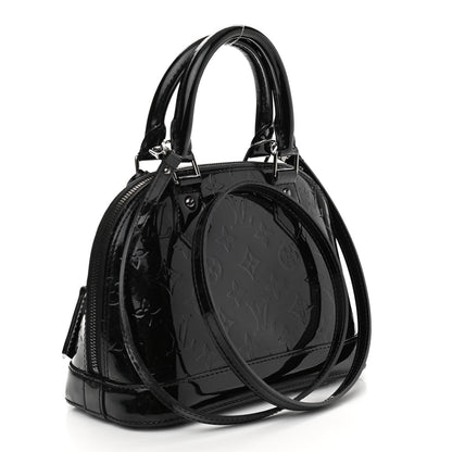 Louis Vuitton Vernis Alma BB Noir Magnetique 3 of 12