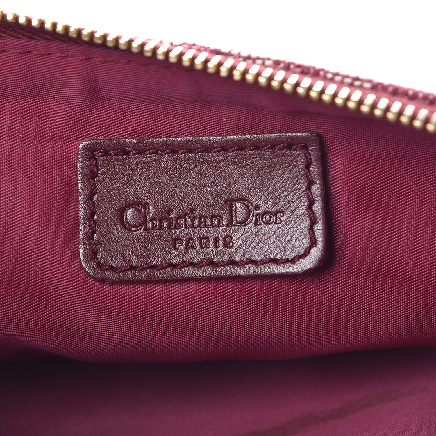 Christian Dior Monogram Mini Saddle Pochette Burgundy 6 of 9