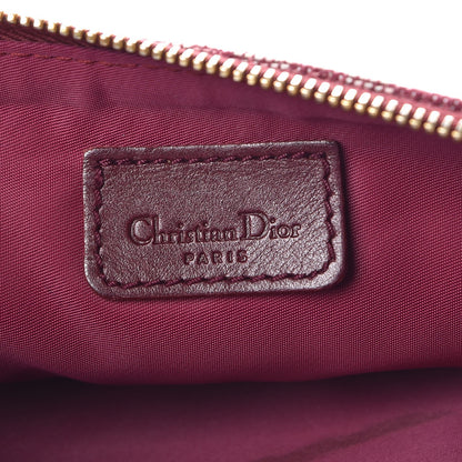 Christian Dior Monogram Mini Saddle Pochette Burgundy 6 of 9