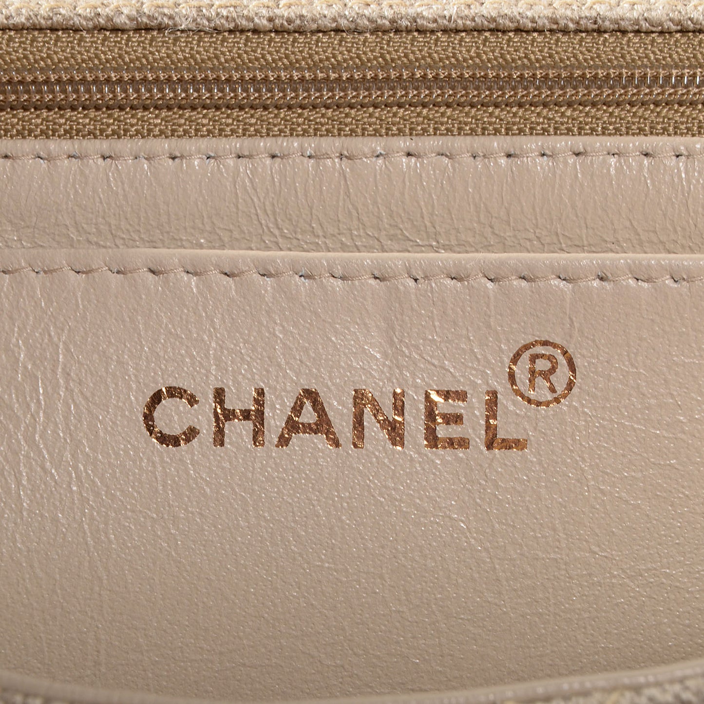 Canvas Bekko Resin Small Single Flap Beige
