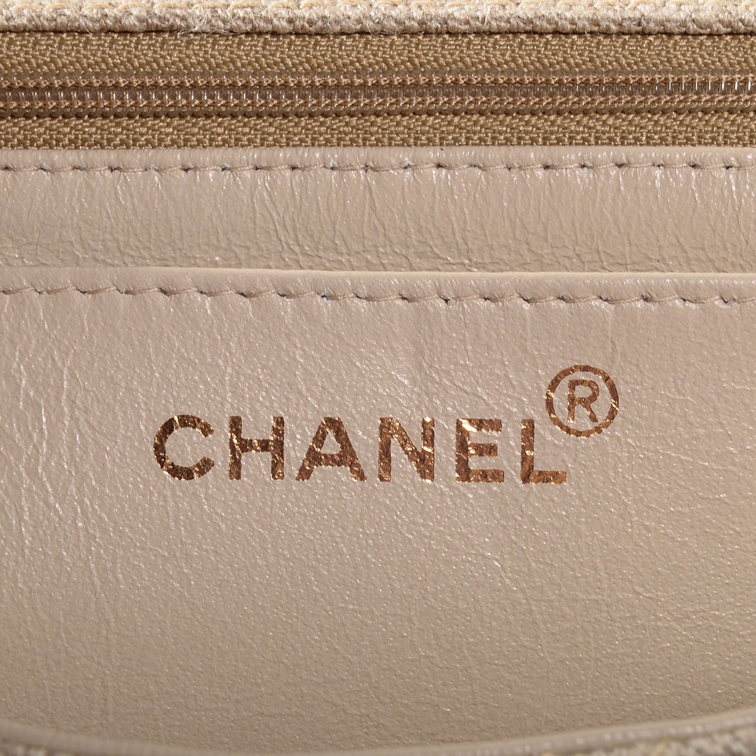 Chanel Canvas Bekko Resin Small Single Flap Beige 7 of 9