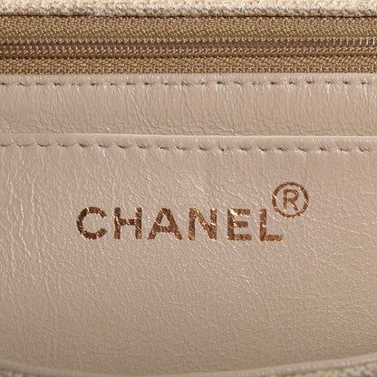 Chanel Canvas Bekko Resin Small Single Flap Beige 7 of 9