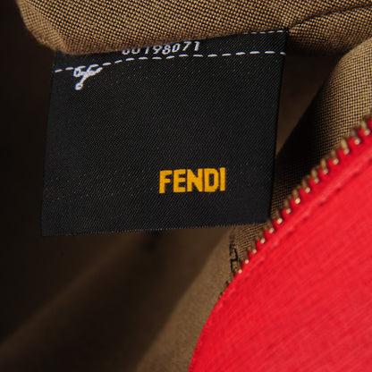 Fendi Fabric FF Roll Tote Latte Fragola 10 of 11