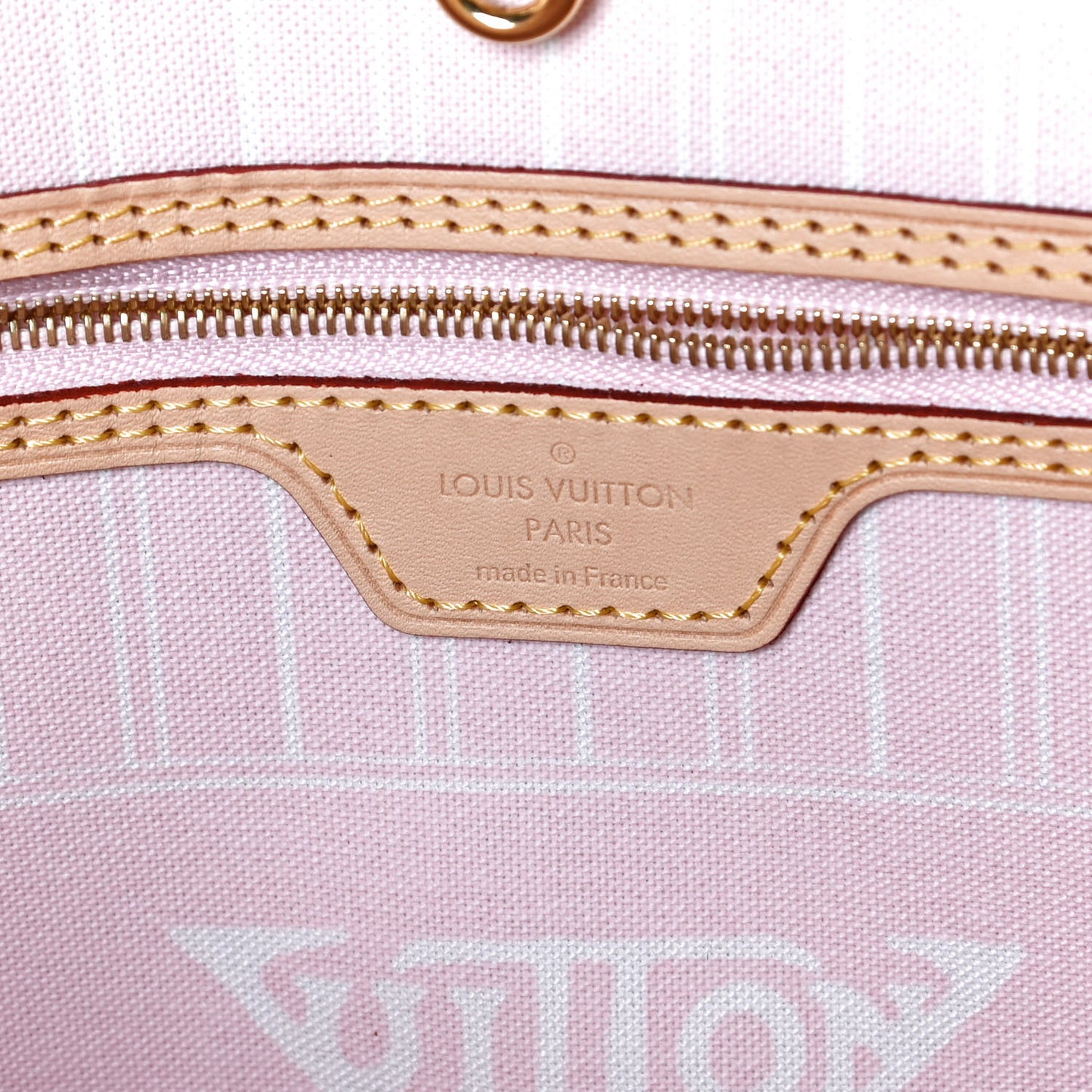 Monogram Giant By The Pool Neverfull MM Light Pink