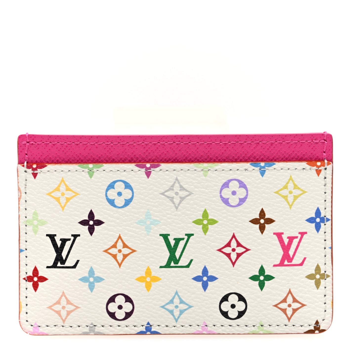 LV X TM Monogram Multicolor Card Holder Kawaii Pink