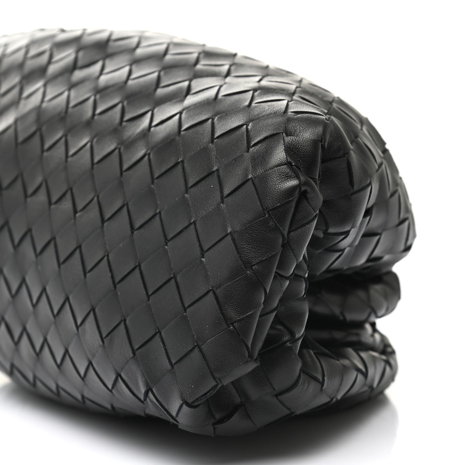 Bottega Veneta Nappa Maxi Intreccio The Pouch Oversized Clutch Black 10 of 10