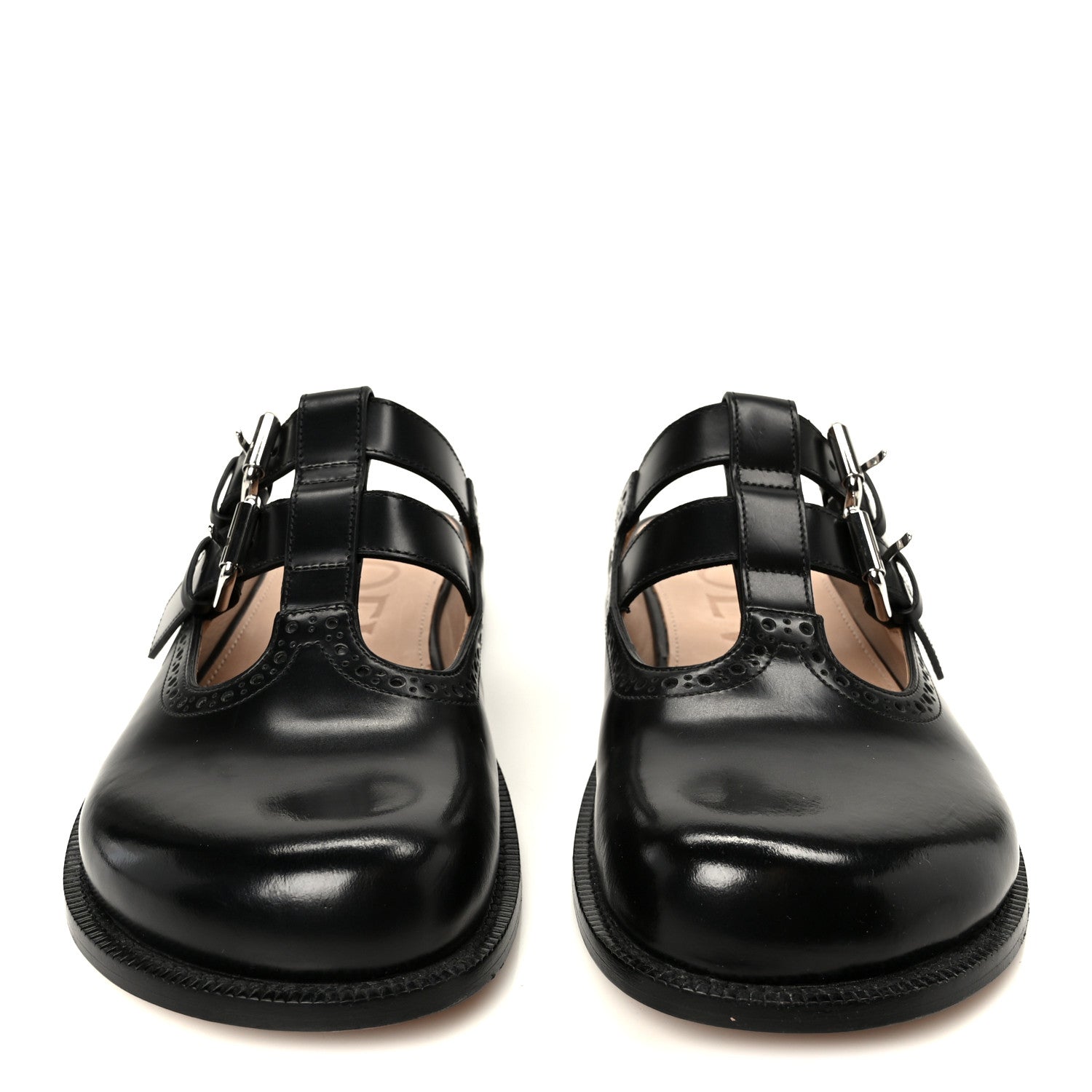 Loewe Calfskin Campo Mary Jane Mule 39 Black 3 of 9
