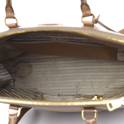 Prada Saffiano Medium Galleria Double Zip Tote Caramel 6 of 16