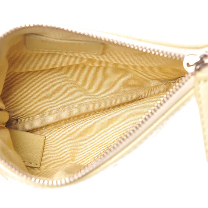 Chanel Lambskin Quilted Small Cosmetic Case Yellow 5 of 8