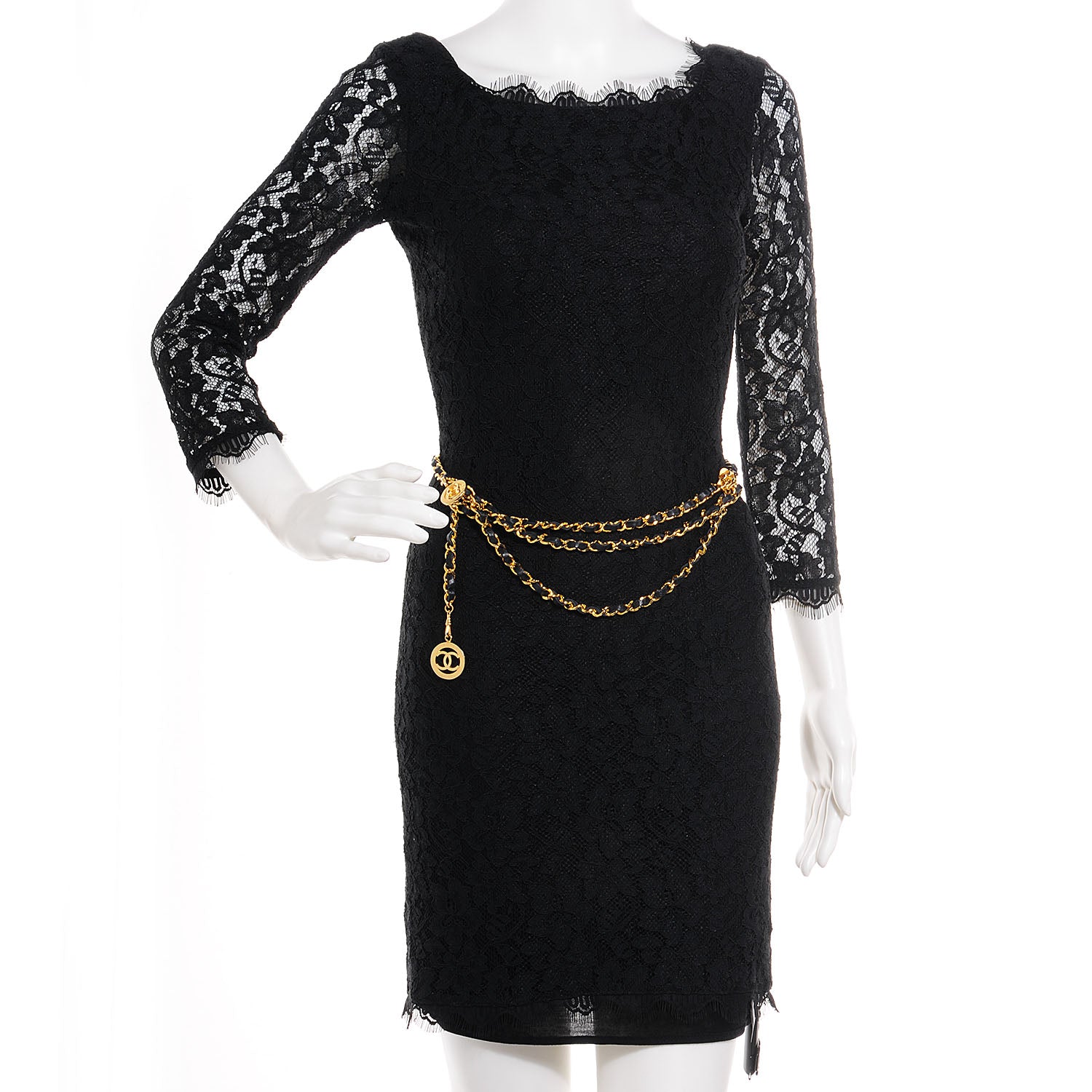 Chanel Lambskin Triple Chain Link CC Belt Gold 2 of 7