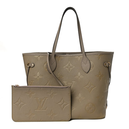 Louis Vuitton Empreinte Monogram Giant Neverfull MM Tourterelle 1 of 9