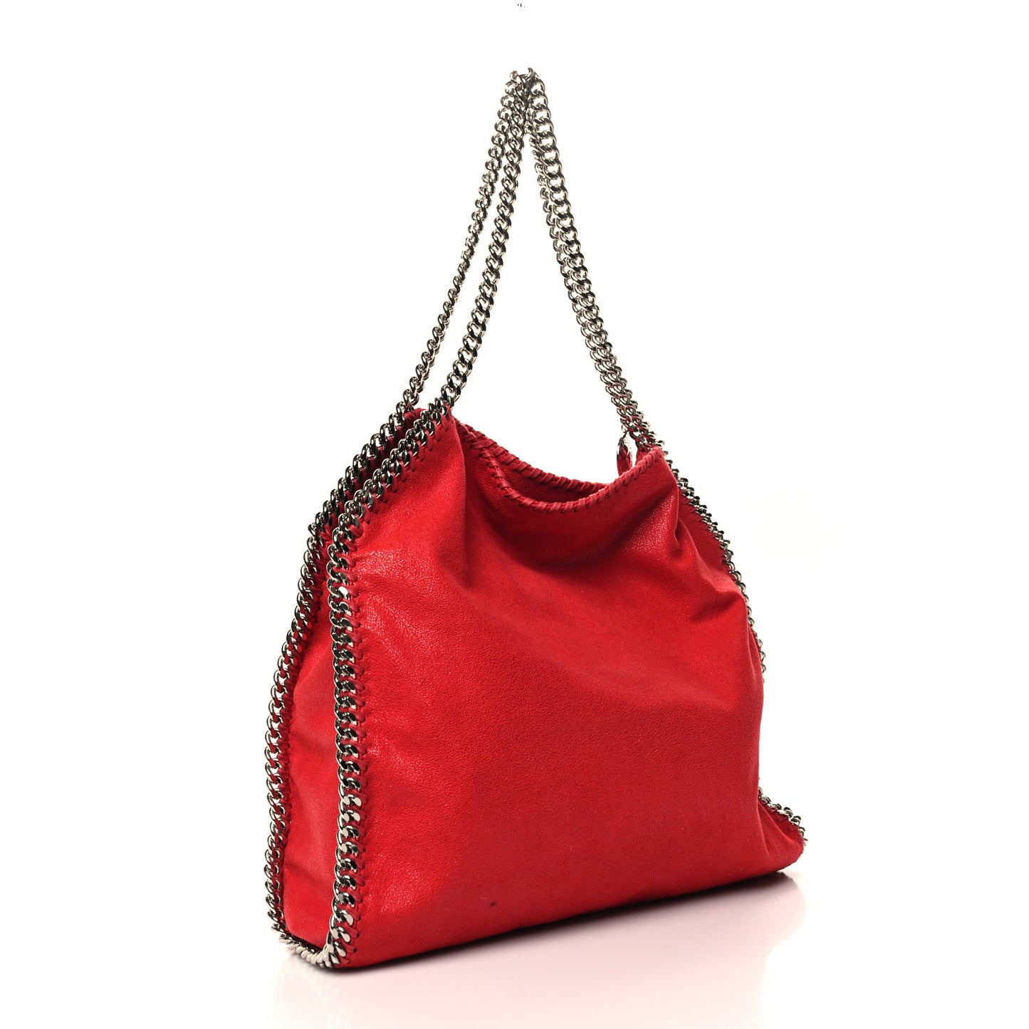 Shaggy Deer Small Falabella Tote Red