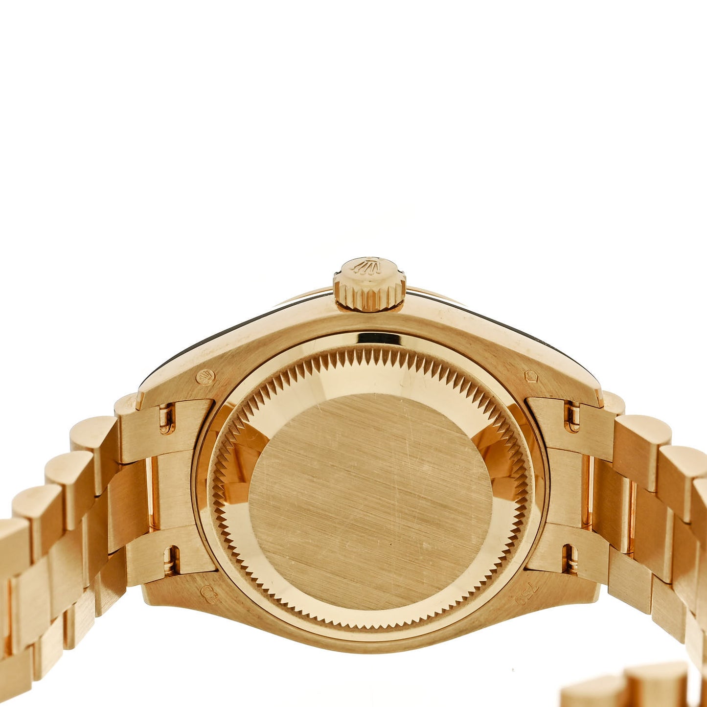 18K Yellow Gold Diamond 28mm Datejust President Watch Lavender Tapestry 279178