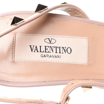Valentino Garavani Patent Rockstud Half D'Orsay Slingback 50mm Pumps 39 Poudre 6 of 14