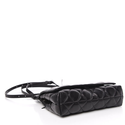 Balenciaga Nappa Calfskin Matelasse Medium B Logo Bag Black 5 of 12