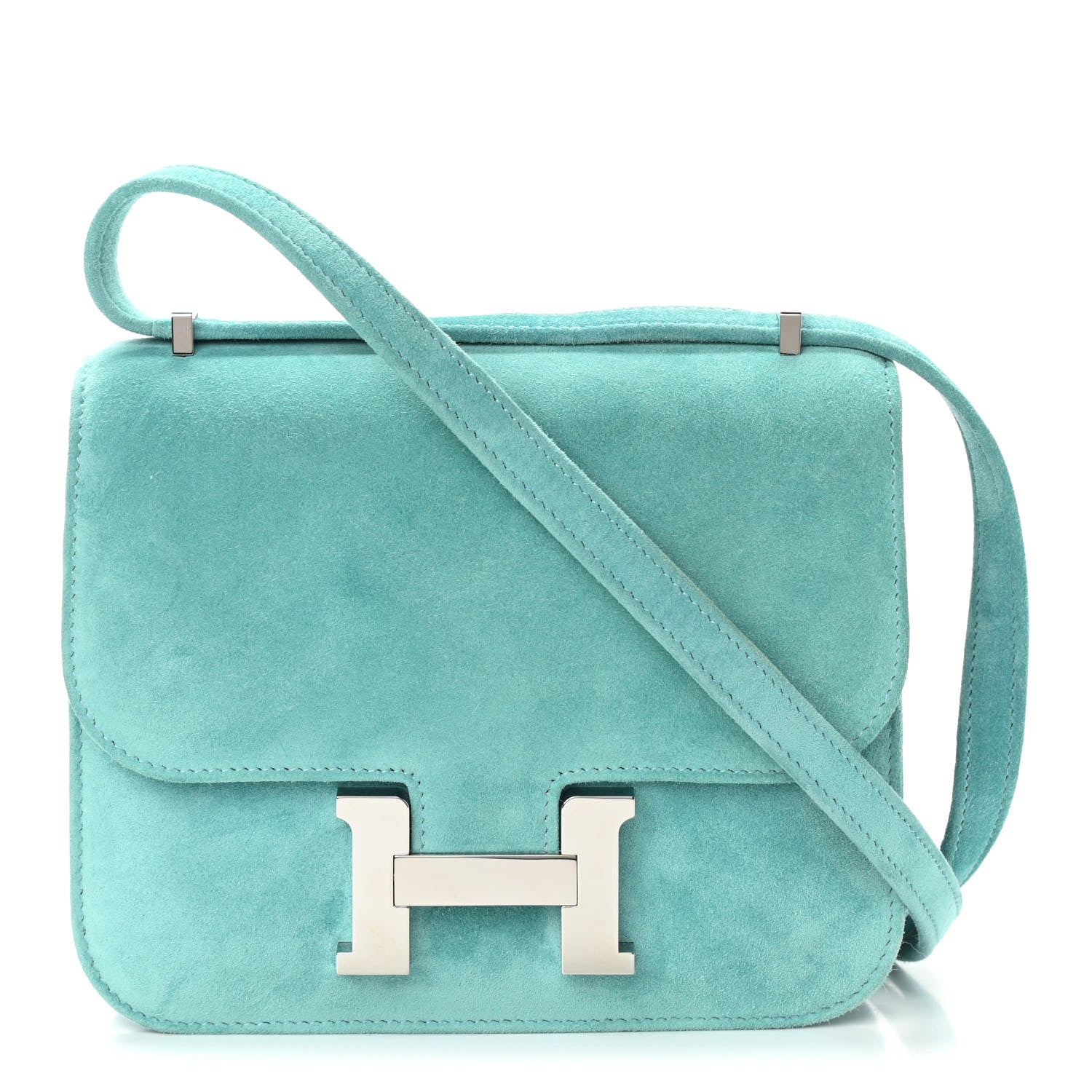 Hermes Veau Doblis Constance 18 Bleu Atoll 1 of 10