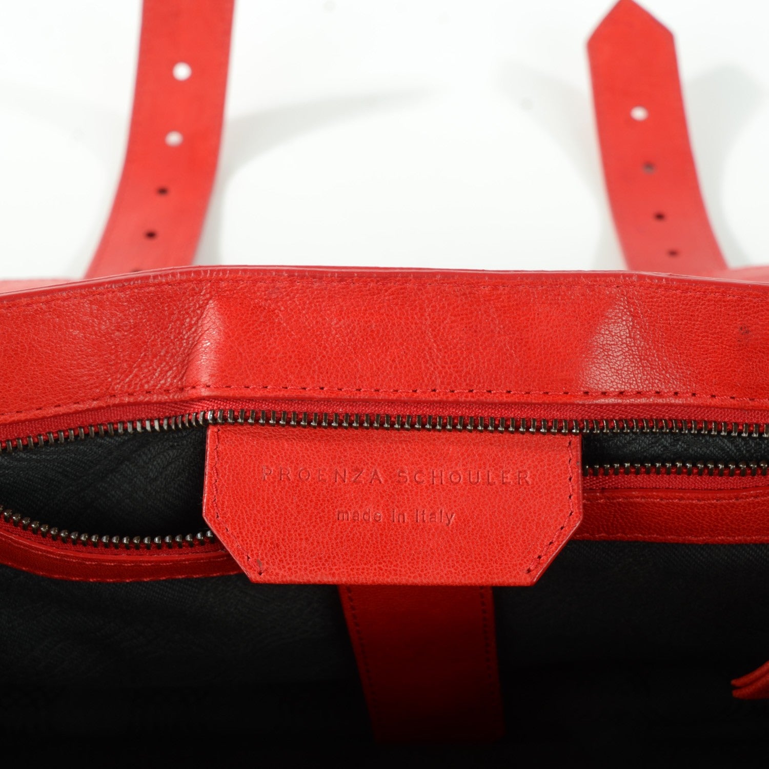 Proenza Schouler Lambskin Medium PS1 Satchel Bright Red 11 of 11