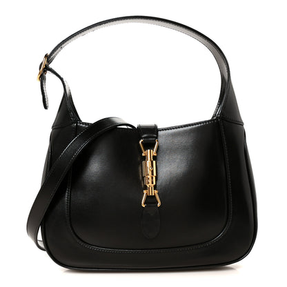Gucci Boarded Dyana Lux Calfskin Small Jackie 1961 Hobo Black 1 of 11