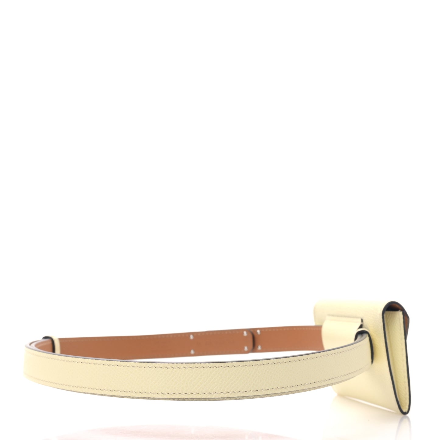 Epsom Kelly Pocket Belt Jaune Milton