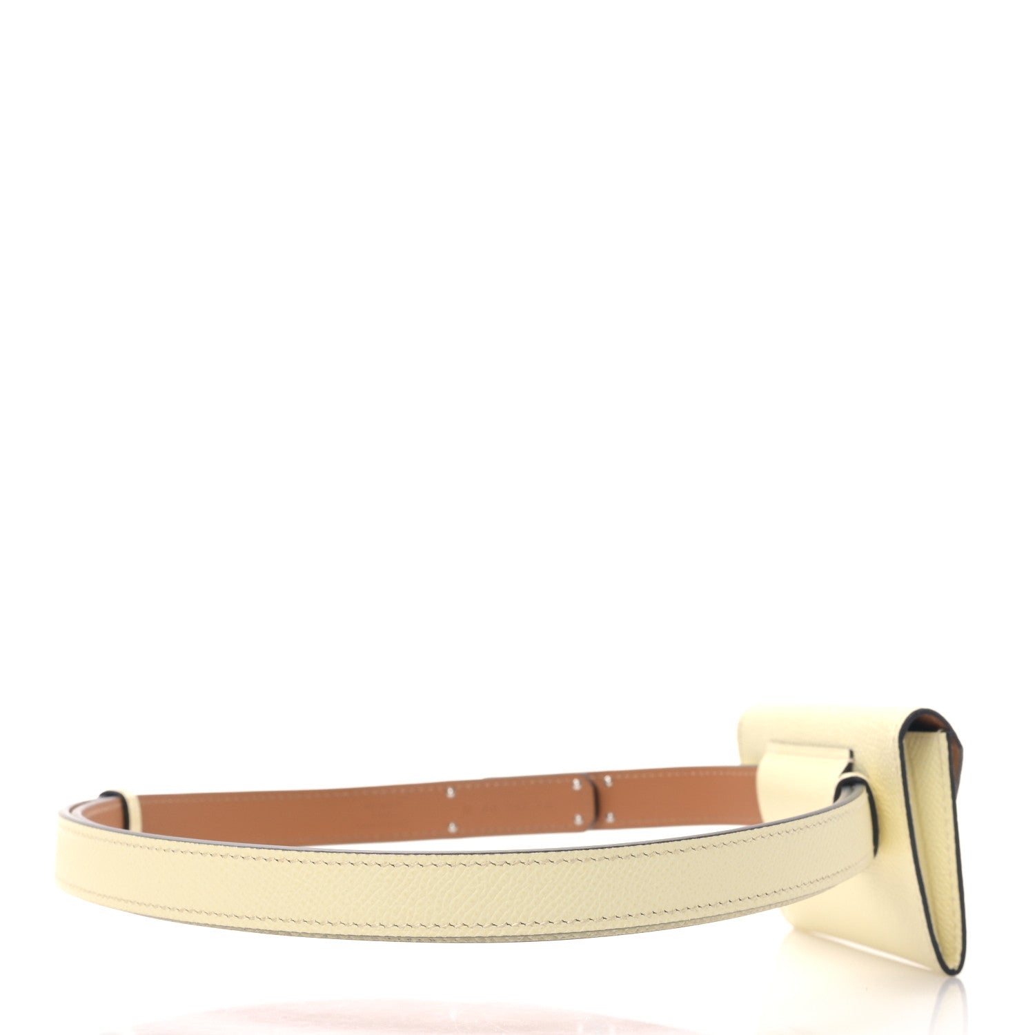 Hermes Epsom Kelly Pocket Belt Jaune Milton 2 of 6