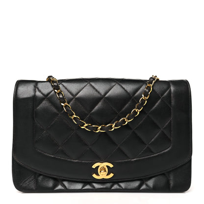 Chanel Lambskin Quilted Medium Single Flap Black 1 of 10