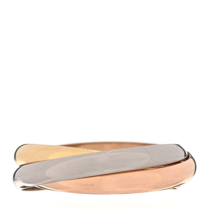 Cartier 18K Pink Yellow White Gold Small Trinity Ring 58 8.25 3 of 4