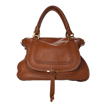 Chloe Calfskin Large Marcie Satchel Tan 1 of 24