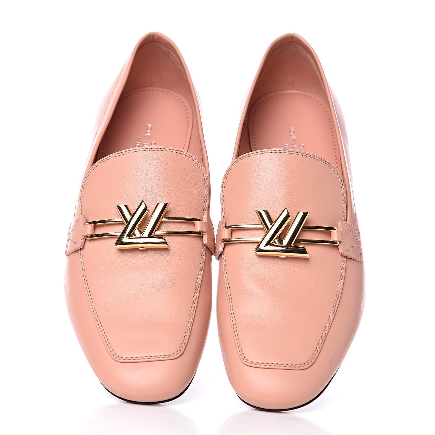 Calfskin Upper Case Flat Loafer 37 Rose Clair