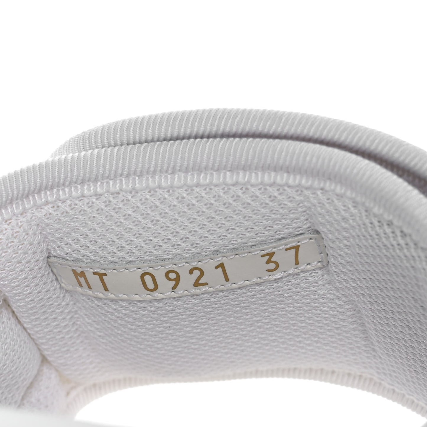 Technical Stretch Fabric Etoile Dio(r)evolution Slide Sandals 37 White Gold
