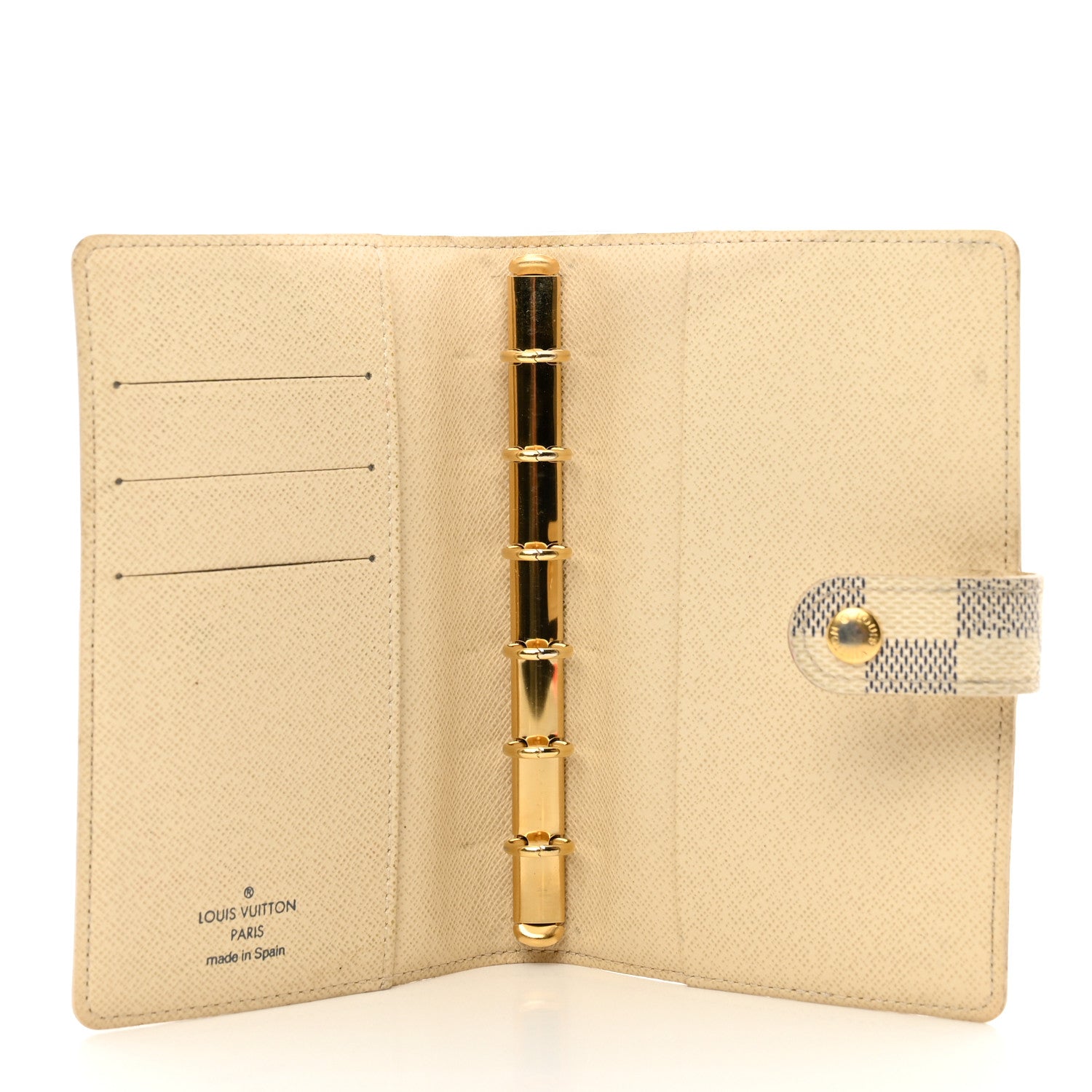 Louis Vuitton Damier Azur Small Ring Agenda Cover 5 of 8