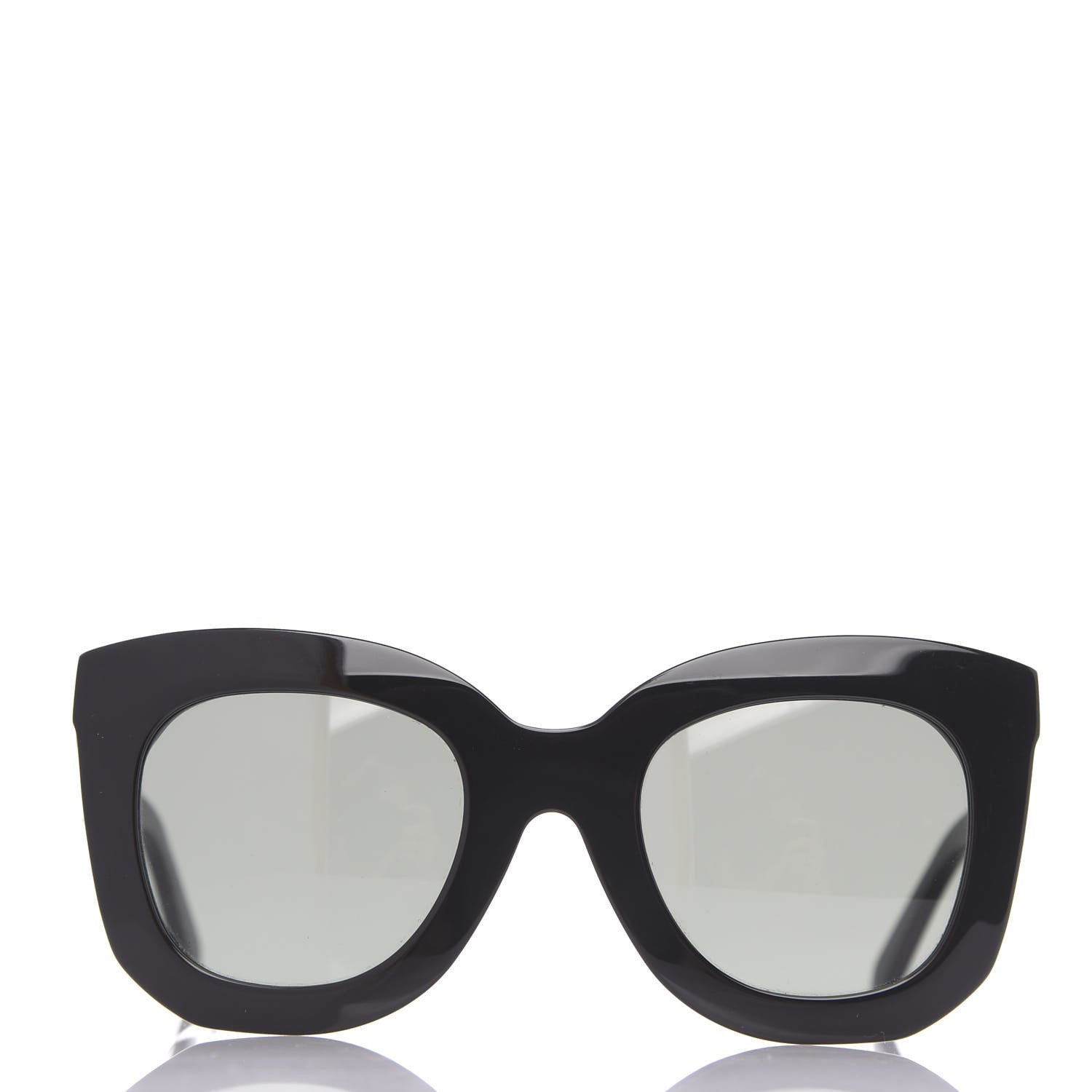 Celine Oversized Round Sunglasses CL4005FN Black 3 of 6