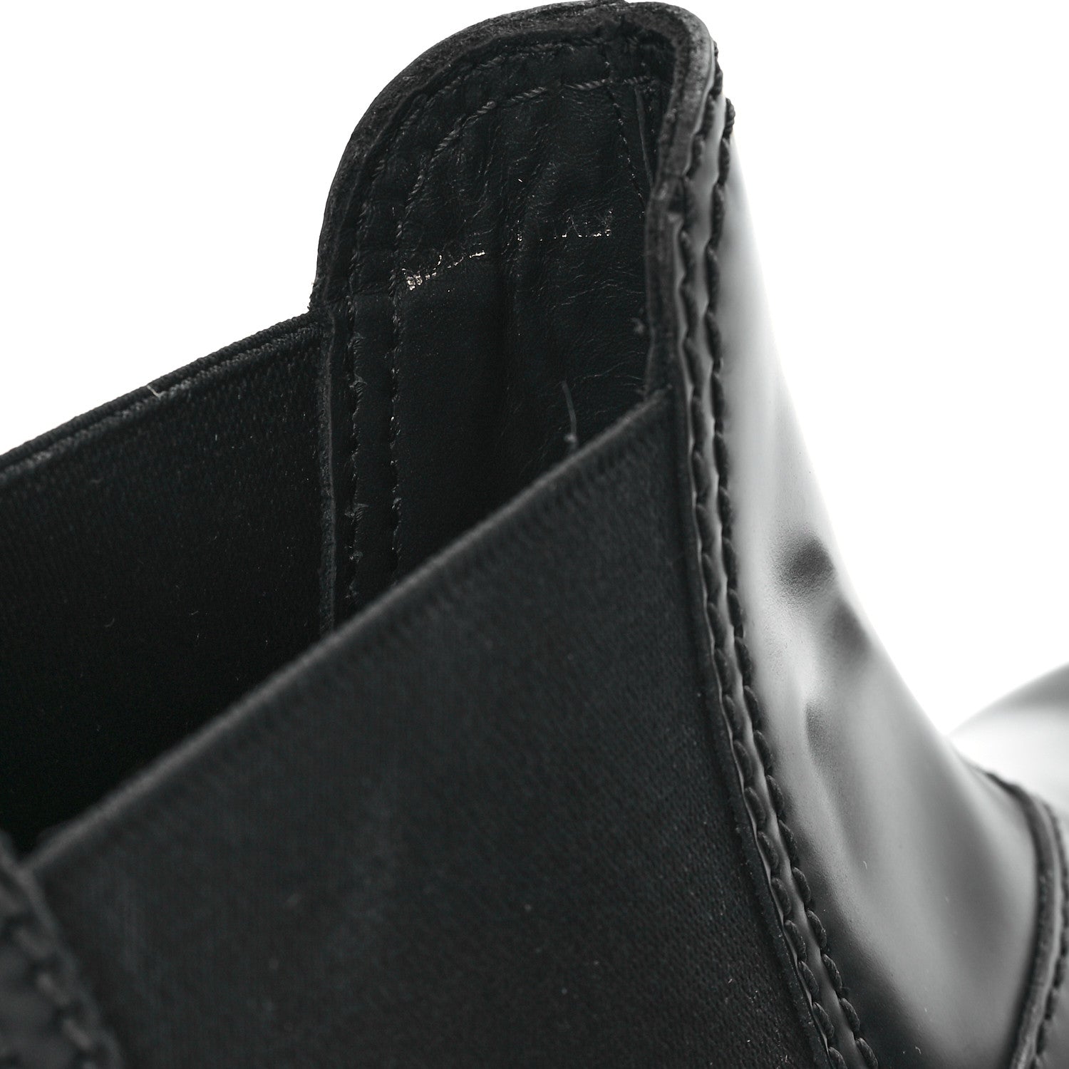 Prada Spazzolato Rois Mens Monolith Chelsea 55mm Ankle Boots 10.5 Black 9 of 9