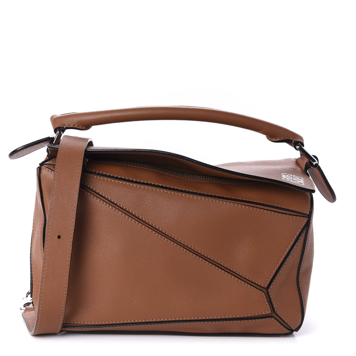 Calfskin Small Puzzle Bag Tan
