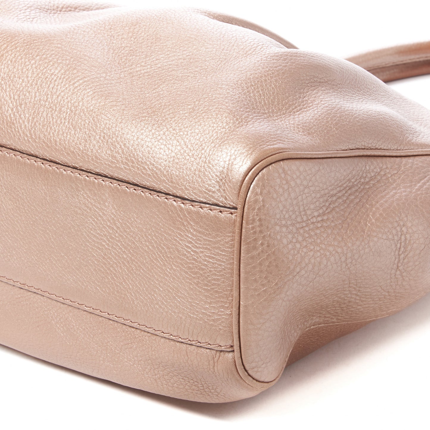 Metallic Calfskin Medium Sukey Tote Pink