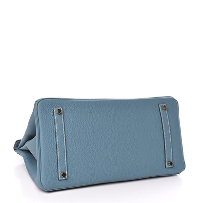 Hermes Togo Birkin 35 Blue Jean 4 of 11