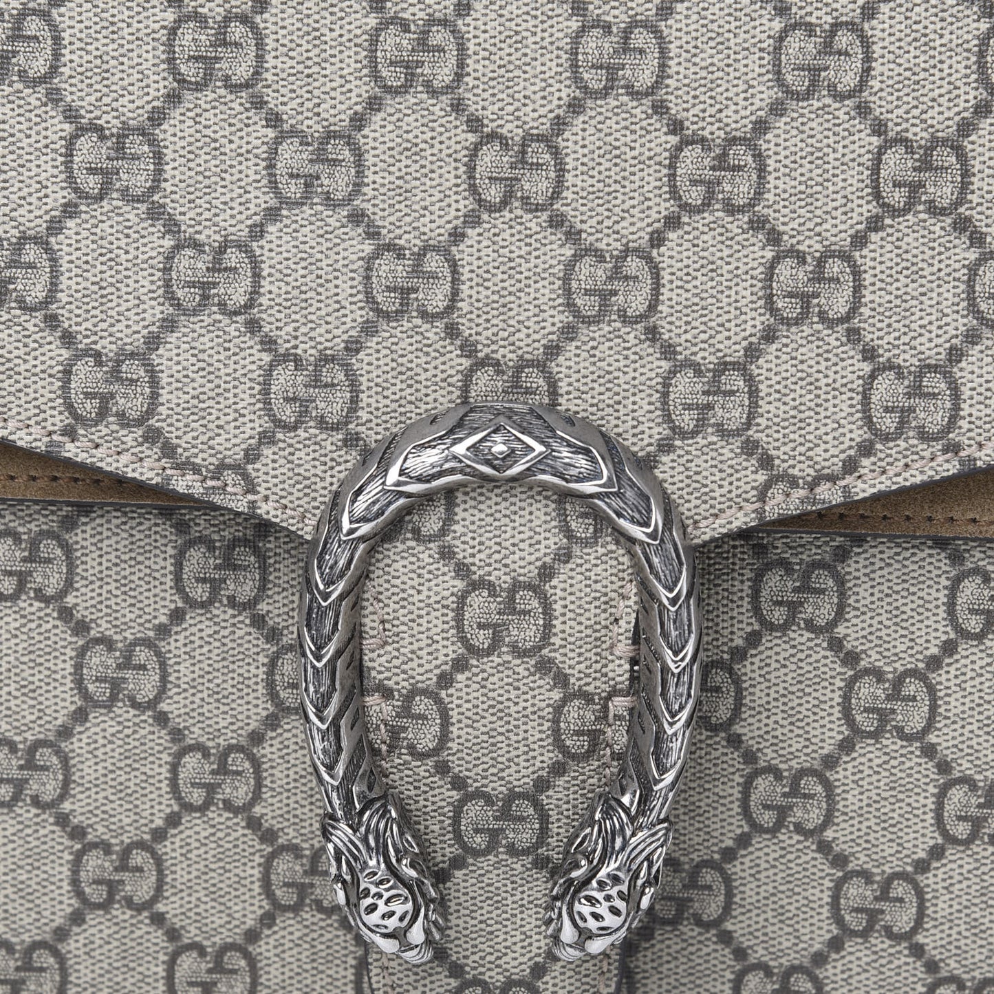 GG Supreme Monogram Medium Dionysus Shoulder Bag Taupe