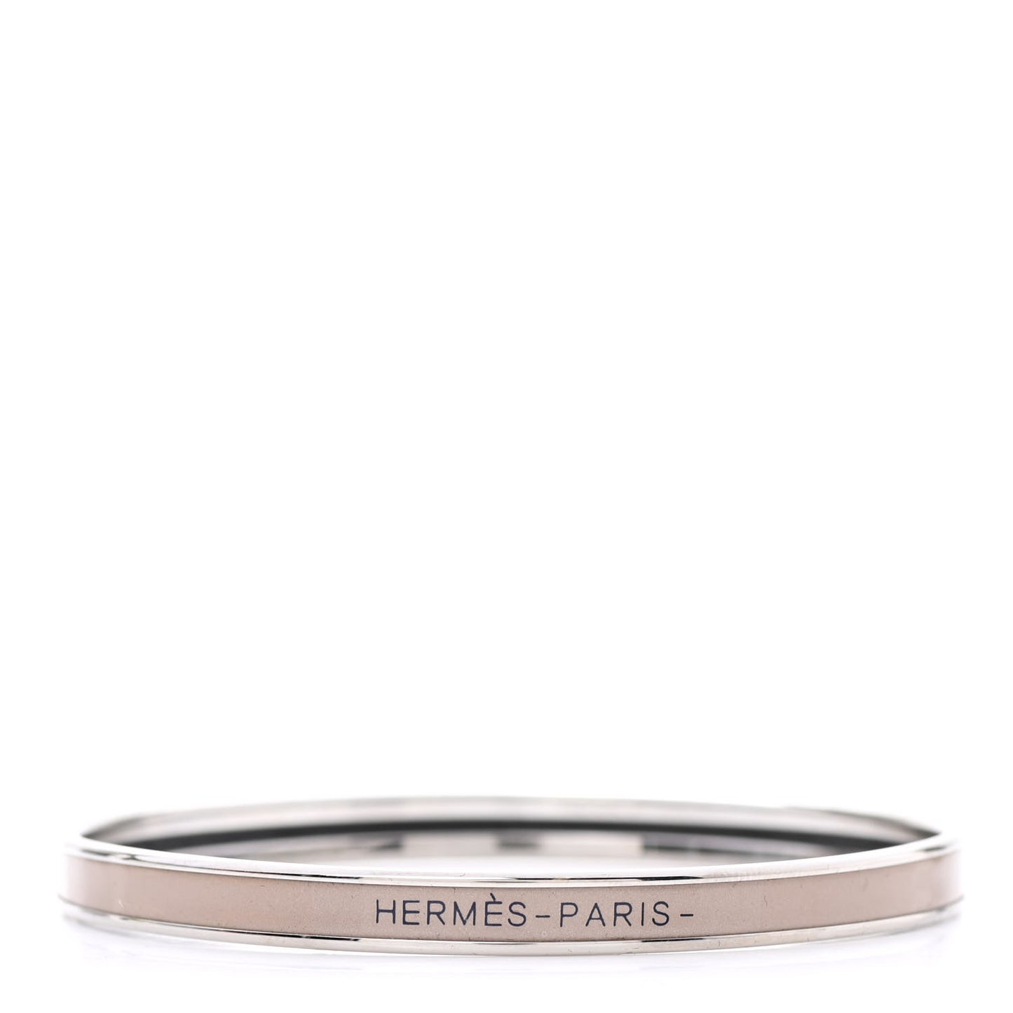 Enamel Uni Bangle Marron Glace