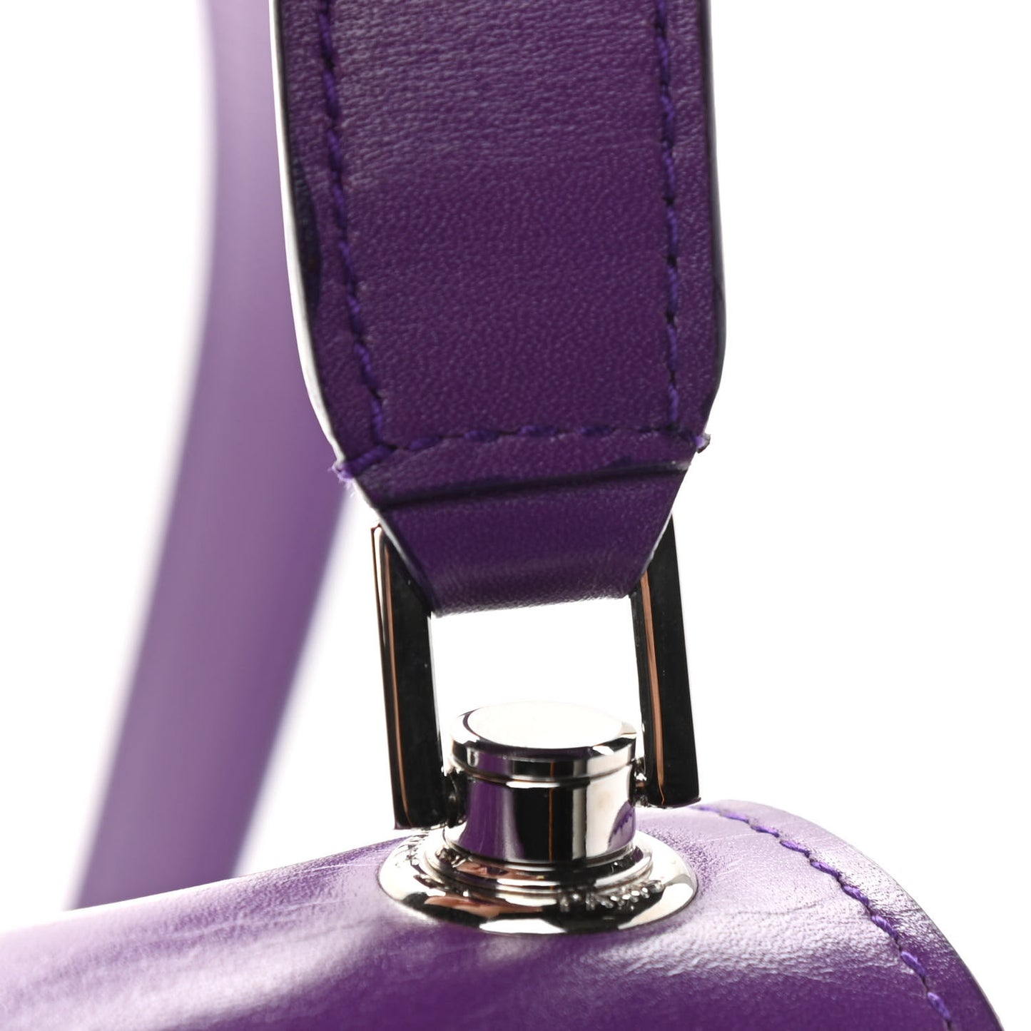 Smooth Calfskin Carre Satchel Purple