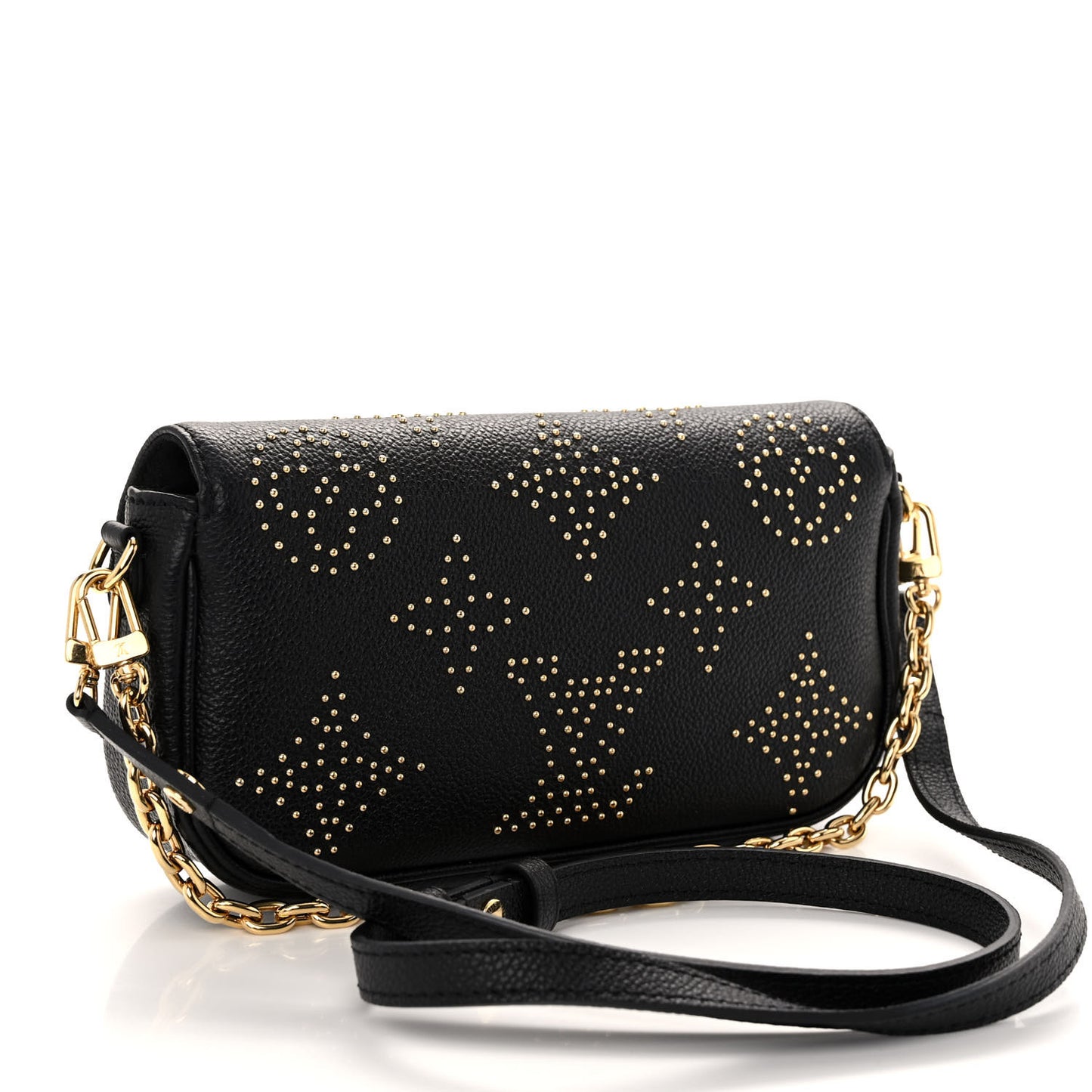 Empreinte Giant Studded Ivy Wallet On Chain Black