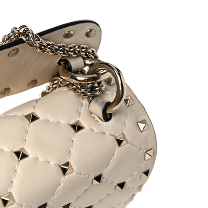 Valentino Garavani Nappa Medium Rockstud Spike Shoulder Bag Light Ivory 13 of 17