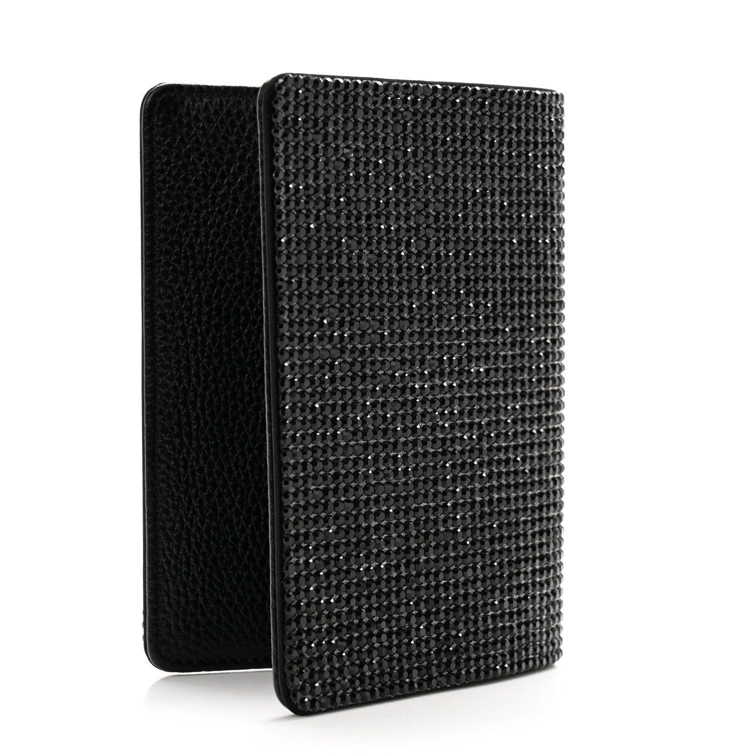 Judith Leiber Crystal Traveler Passport Holder Jet 3 of 8