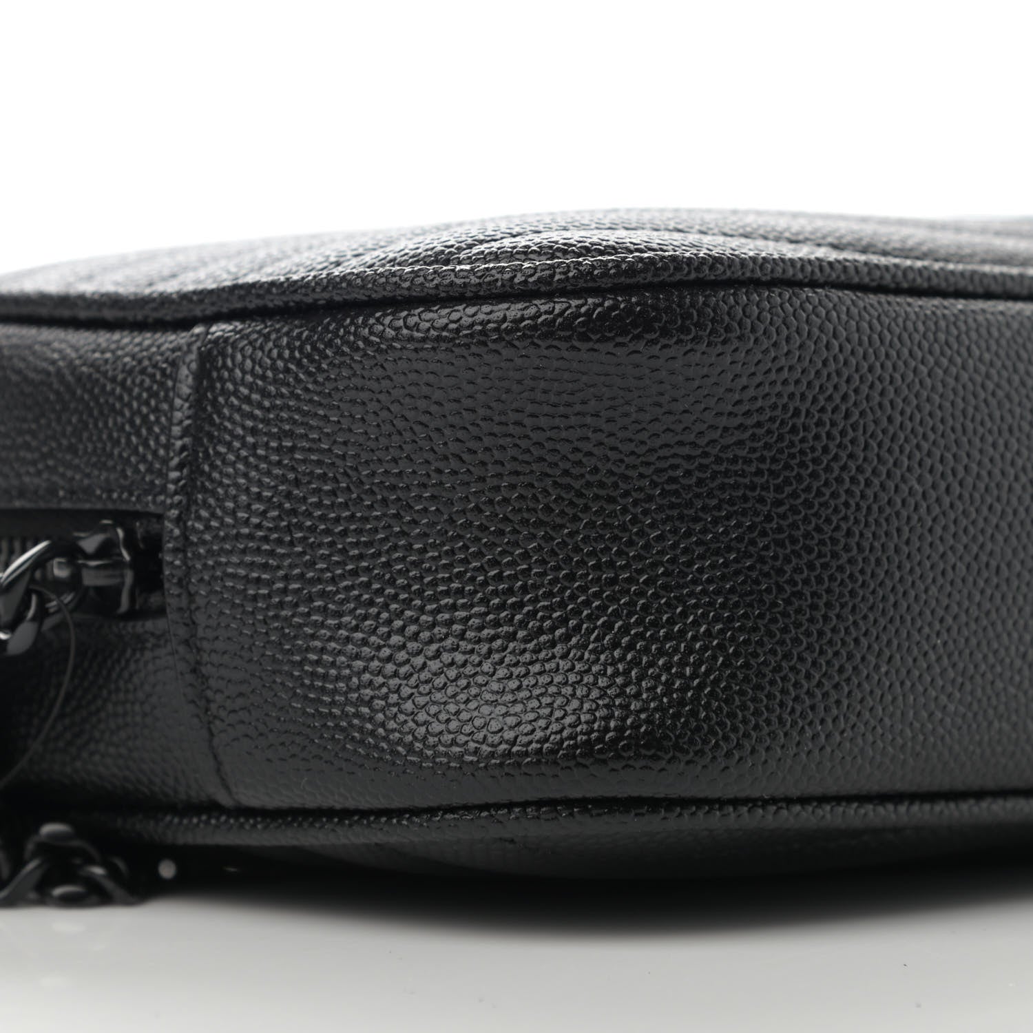 Saint Laurent Grain De Poudre Matelasse Monogram Mini Lou Camera Bag Black 8 of 10