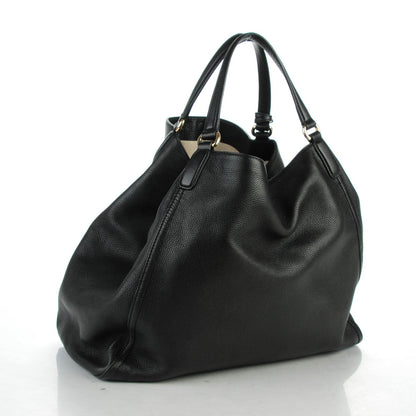 Gucci Pebbled Calfskin Large Soho Shoulder Bag Black 3 of 7